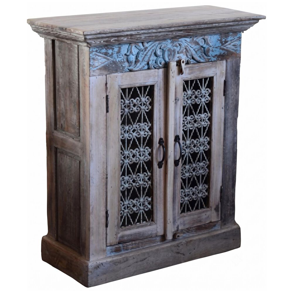 Jaipur Home One of A Kind Old World Dog Gate Sideboard in Grey, , large