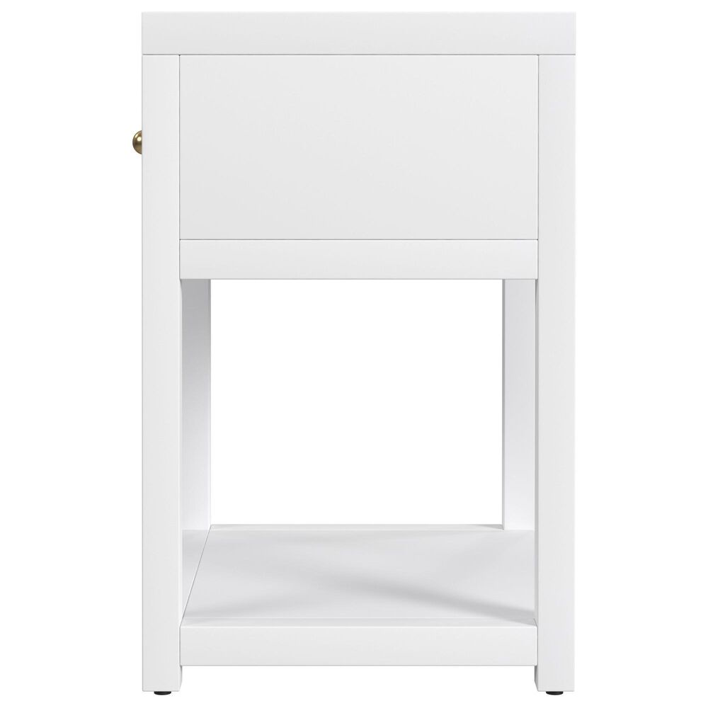 Butler Specialty Company Nora 1-Drawer 21" Nightstand in Smooth White, , large