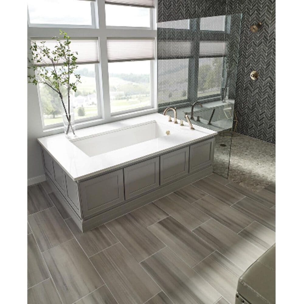 MS International Watercolor Grigio 12&quot; x 24&quot; Porcelain Tile, , large
