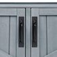HOMLUX 53" Outdoor Kitchen Island in Grey Blue and Stainless Steel, , large