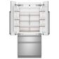 Cafe 20.1 Cu. Ft. French Door Refrigerator with Temperature Control in Stainless Steel, , large
