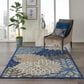 Nourison Aloha ALH05 3"6" x 5"6" Blue and Multicolor Indoor/Outdoor Area Rug, , large