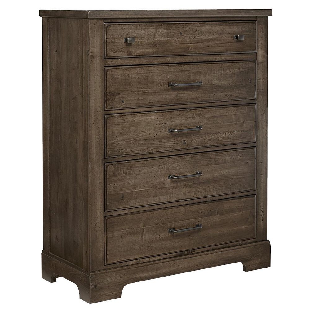 Viceray Collections Cool Rustic 5 Drawer Chest in Mink, , large