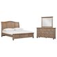 Riva Ridge Oxford 3-Piece California King Sleigh Storage Bedroom Set in Tan with USB Ports, , large