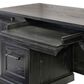 Wycliff Bay Willow Lane Double Pedestal Executive Desk in Ebony Black, , large
