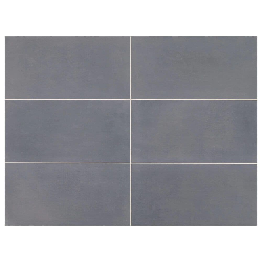 Marazzi Moroccan Concrete Blue Gray 12&quot; x 24&quot; Porcelain Tile, , large