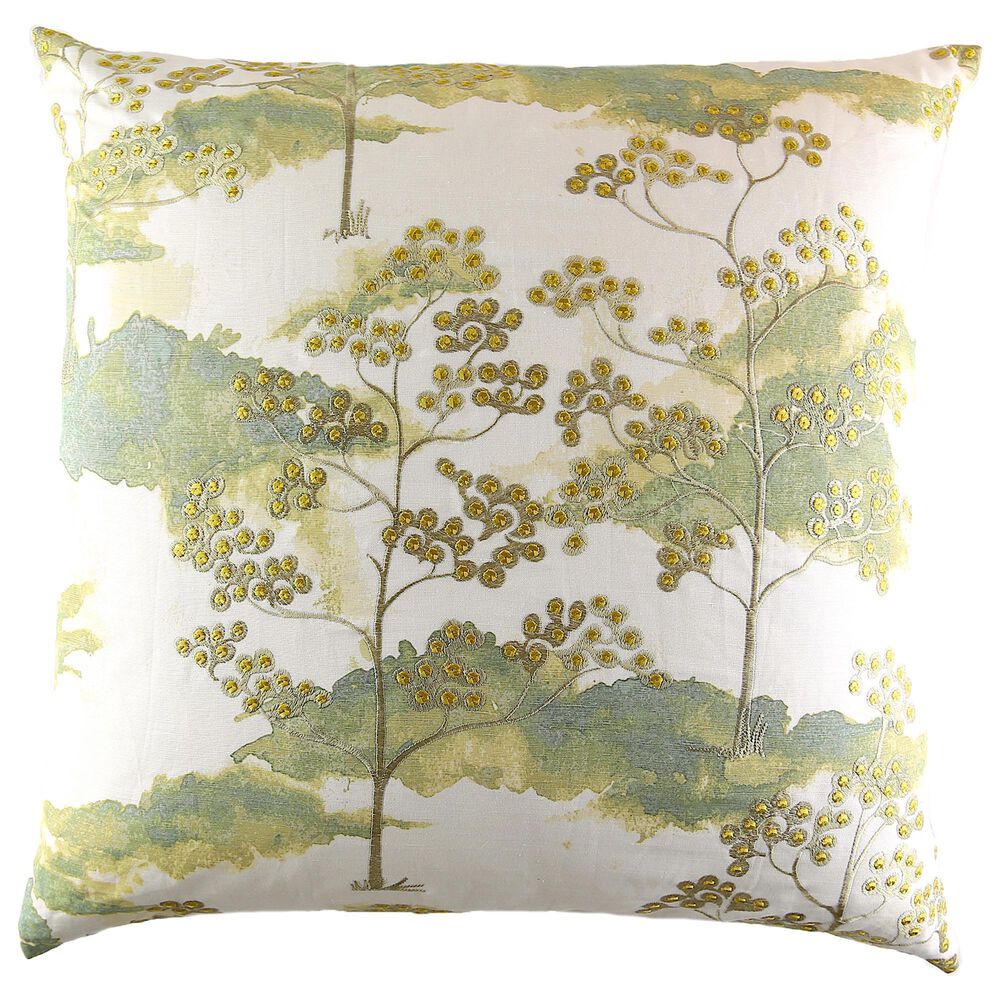 Ann Gish Avalon 24" x 24" Square Throw Pillow in Mist, , large