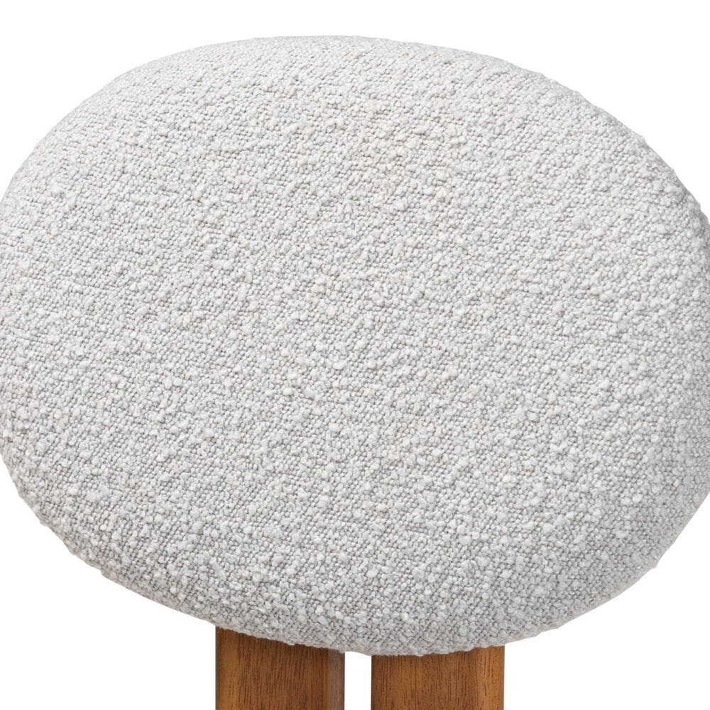 Baxton Studio Kacela Side Chair with Light Grey Cushion in Walnut Brown (Set of 2), , large