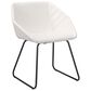 Zuo Modern Miguel Dining Chair in White/Matte Black, , large