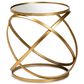 Baxton Studio Desma End Table in Brushed Gold, , large