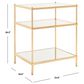 Safavieh Noelia Accent Table in Polished Gold, , large