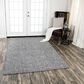 RIZZY Brindleton 9" x 12" Black and White Area Rug, , large