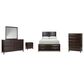 Ashley Vanmore 5-Piece Queen Storage Bedroom Set in Dark Brown, , large