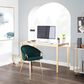 Lumisource Claire Chair in Emerald Green/Gold, , large