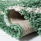 Safavieh Venus Shag 6"7" Square Green and Ivory Area Rug, , large