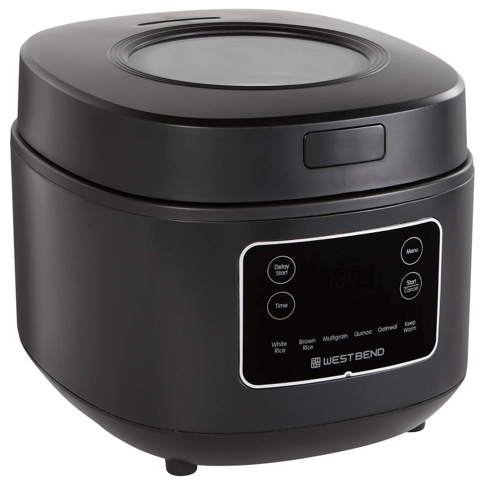 West Bend 12-Cup Multi-Function Rice Cooker in Black