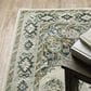 Oriental Weavers Branson Oriental Mendallio 5"3" x 7"3" Ivory and Blue Area Rug, , large