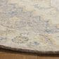Safavieh Micro-Loop 5" Round Beige and Grey Area Rug, , large