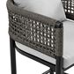 Armen Living Felicia Patio Bar Stool in Light Gray, , large