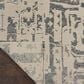 Nourison Silk Shadows 3"9" x 5"9" Ivory and Grey Area Rug, , large