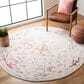 Safavieh Tulum 6"7" Round Fuchsia Area Rug, , large