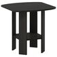 HOMLUX 1-Shelf End Table in Espresso, , large