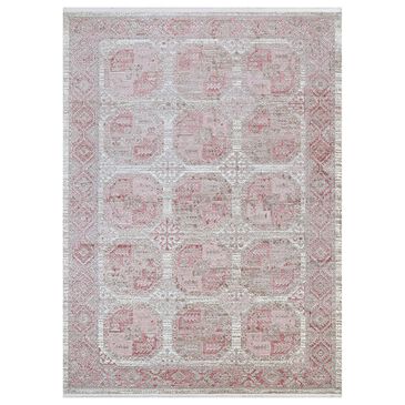 Couristan Marblehead Bokhara 3"11" x 5"11" Rustic Pink Area Rug, , large