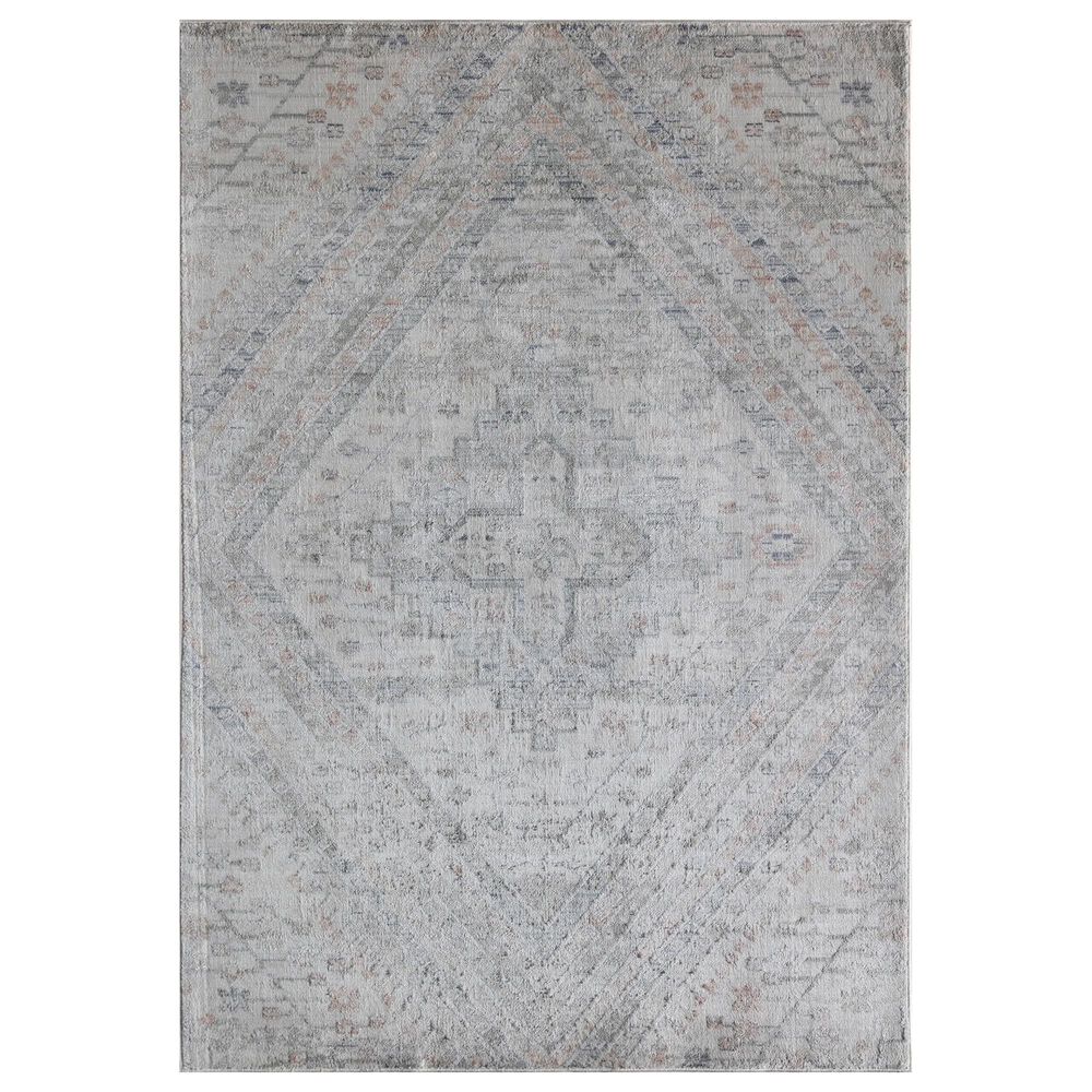 Rugs America Juliette Inner Balance 2"6" x 8" Beige and Gray Runner, , large