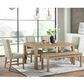 Mayberry Hill Eleanor 6-Piece Rectangular Dining Set with Bench in Brown, , large