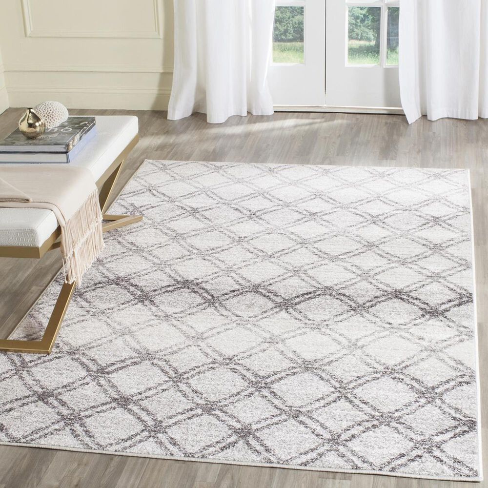 Safavieh Adirondack ADR105P-24 2&#39;6&quot; x 4&#39; Silver/Charcoal Area Rug, , large