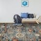 Amer Rugs Allure 5"1" x 7"6" Teal Blue Area Rug, , large
