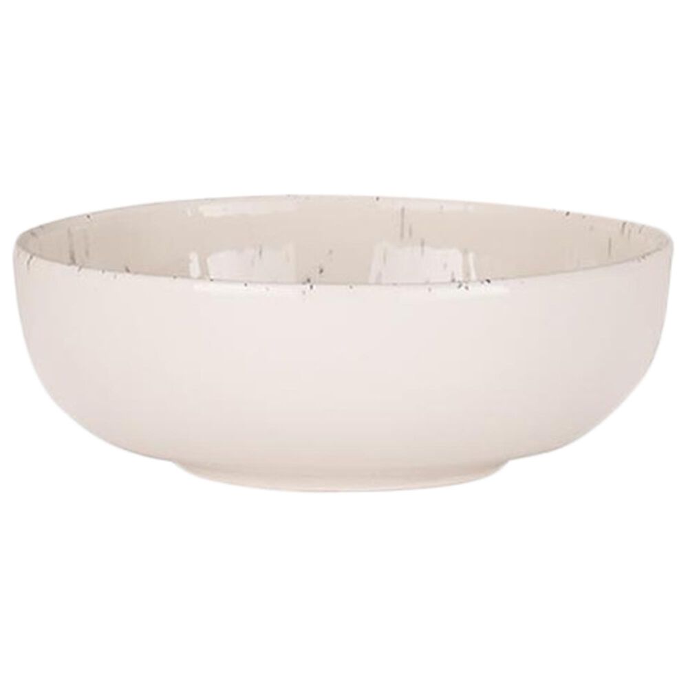 Oxford Contempo Vanilla Stoneware 20-Piece Dinnerware Set in White, , large