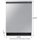 Samsung Smart 42 dBA Dishwasher with StormWash+ and Smart Dry in Fingerprint Resistant Stainless Steel, , large