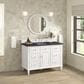 James Martin Vanities Lorelai 48" Single Vanity in Bright White with 3 cm Charcoal Soapstone Quartz Top, , large