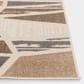 Central Oriental Fontana Hadia 6"7" x 9"2" Cream and Brown Area Rug, , large