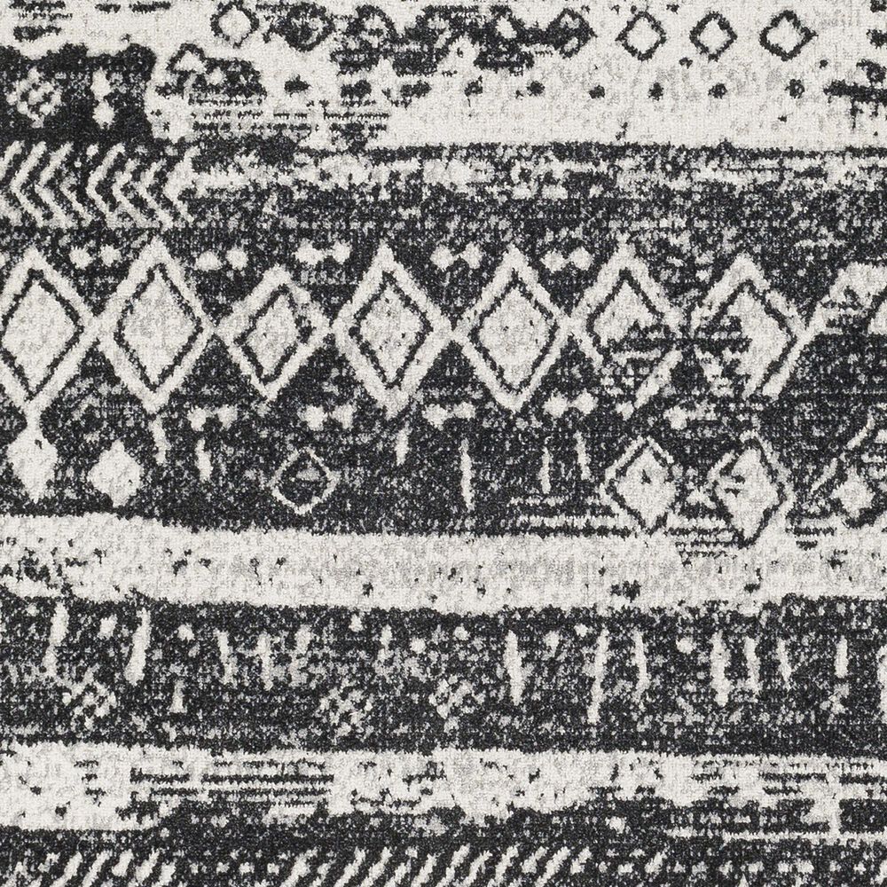 Surya Lavadora LVR-2330 2&#39;7&quot; x 7&#39;3&quot; Black, Gray and Light Gray Runner, , large