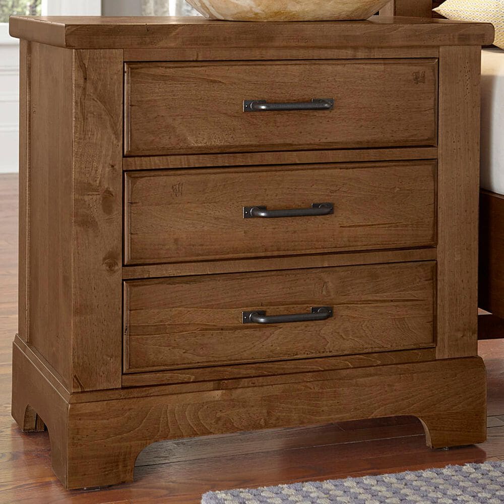 Viceray Collections Cool Rustic 3-Drawer Nightstand in Amber, , large