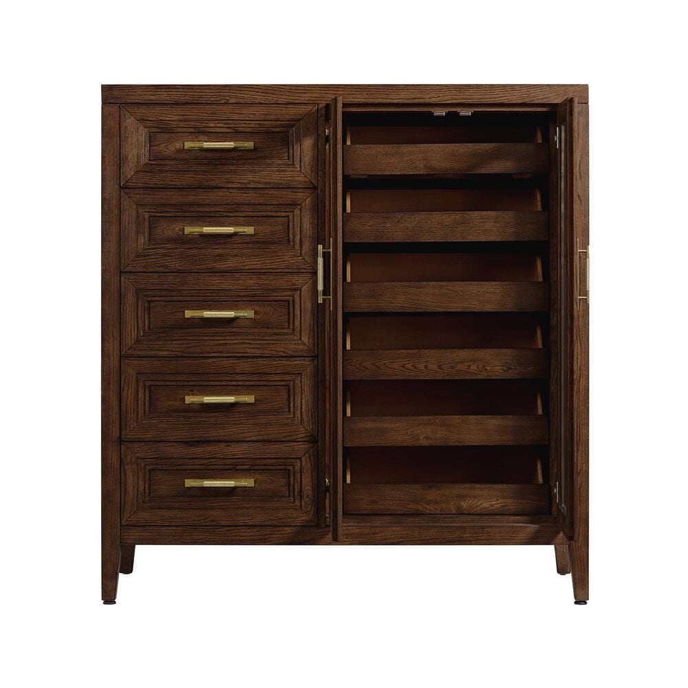 Intercon Marlow 5-Drawer Gentlemans Chest in Sable, , large