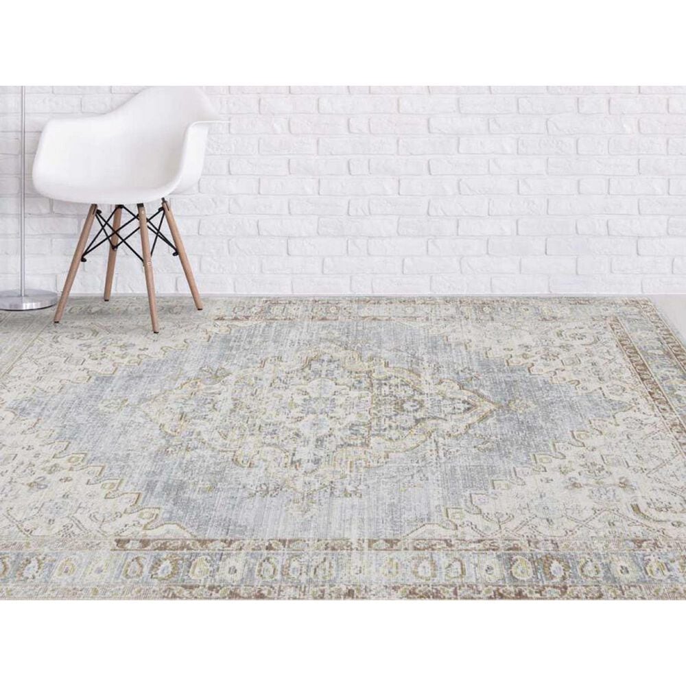 Amer Rugs Century 9&#39; x 13&#39; Gray and Ivory Area Rug, , large