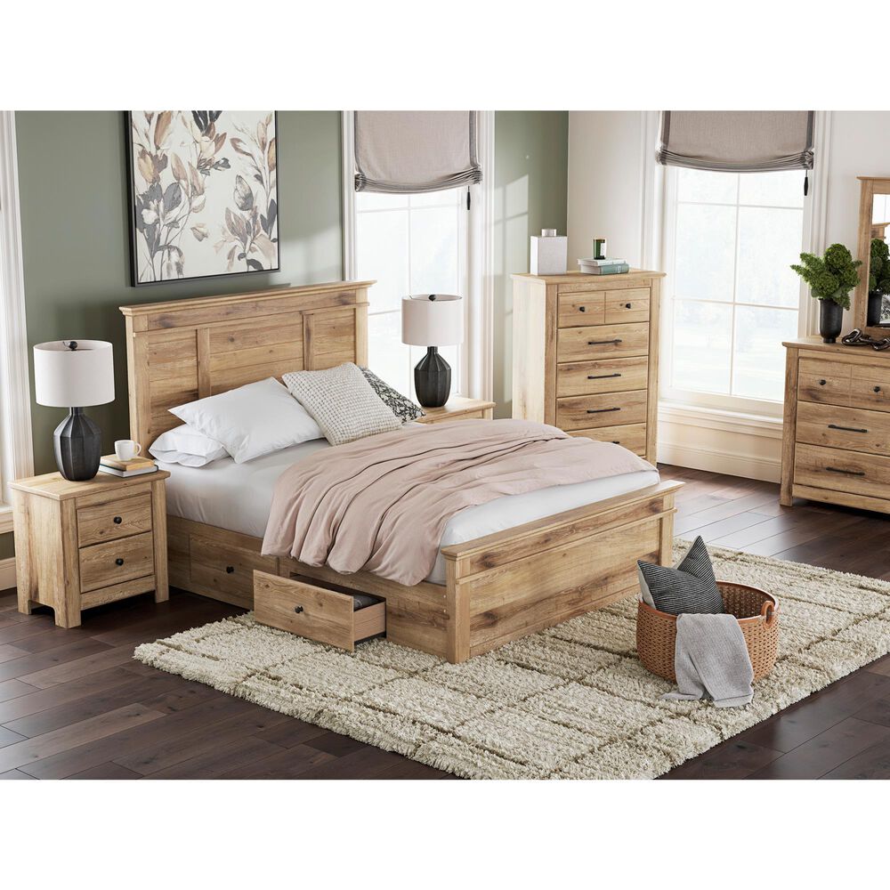 Ashley Makidern Queen Storage Bed with Four Drawers in Tan, , large