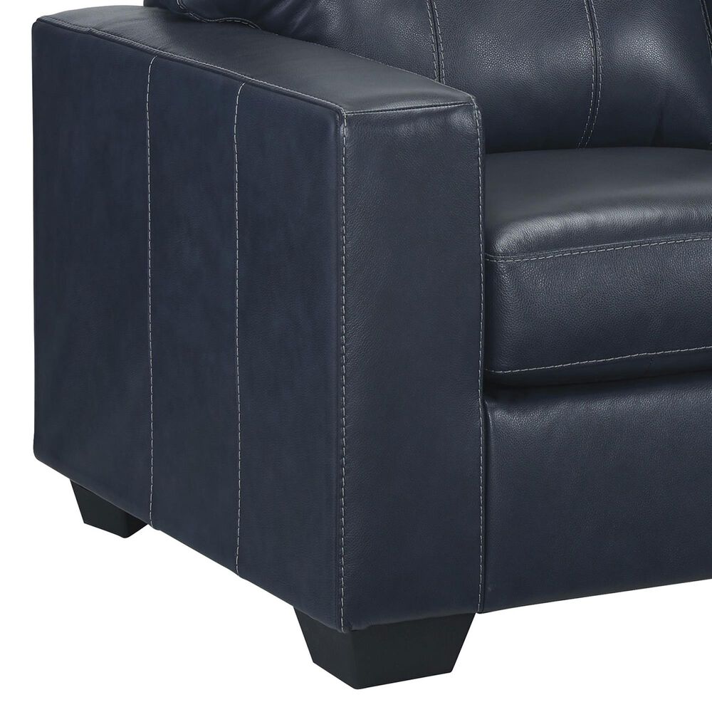 Ashley Santorine Stationary Loveseat in Ocean, , large