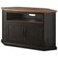 Forma & Co Rustic Corner 30" Corner TV Stand in Antique Black and Honey, , large