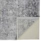 Feizy 3966F Sarrant Gray / Silver 12" x 15" Area Rug, , large