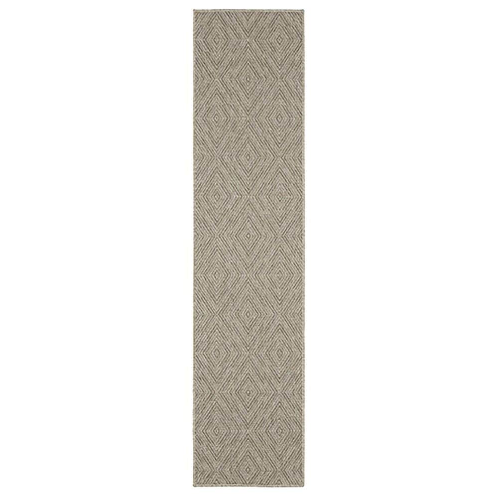 Oriental Weavers Caicos CA08A 1"10" x 7"6" Grey Runner, , large