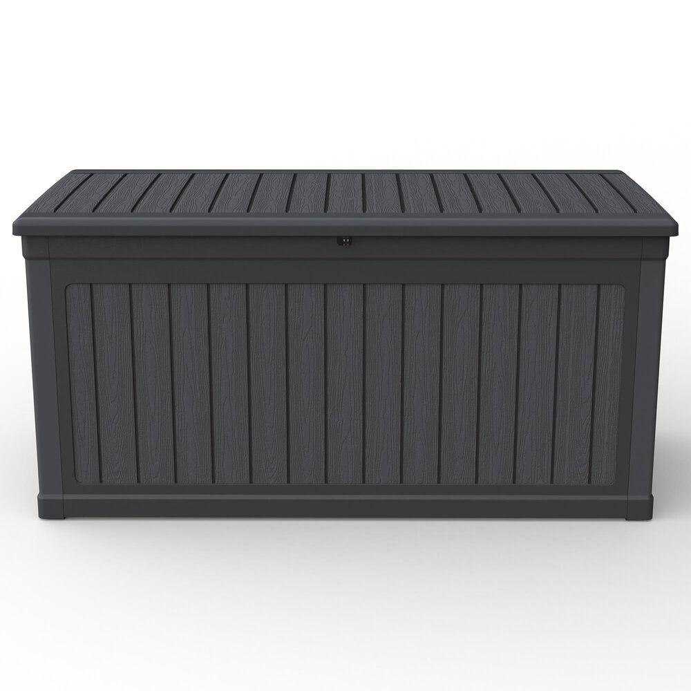 Hearth and Haven 260-Gallon Outdoor Plastic Deck Box in Black, , large
