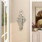 Maple and Jade 21" x 48" Glass Geometric Wall Mirror with Square Mirrors in Silver, , large