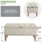 OSP Home Woodbury Storage Bench in Light Natural, , large