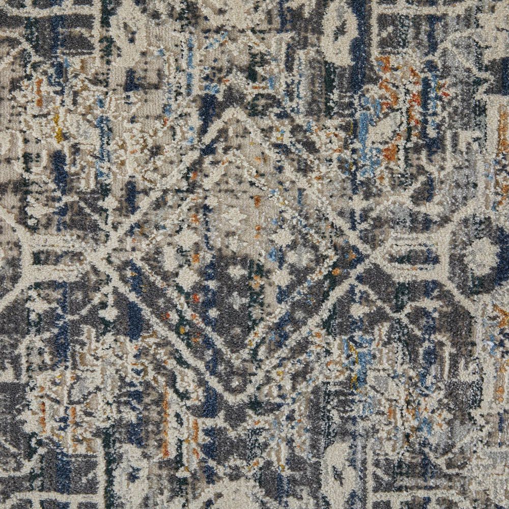 Feizy Kaia 3&#39; x 10&#39; Navy and Beige Runner, , large