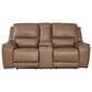Ashley DeepWakes Power Reclining Loveseat in Caramel, , large