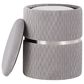 Lumisource Cinch 2-Piece Nesting Ottoman Set in Silver, , large